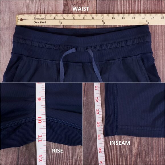 Lululemon Dance Studio Crop 25" Womens Size 4 Navy Blue Athleisure Pants W6AVQS - Picture 12 of 12
